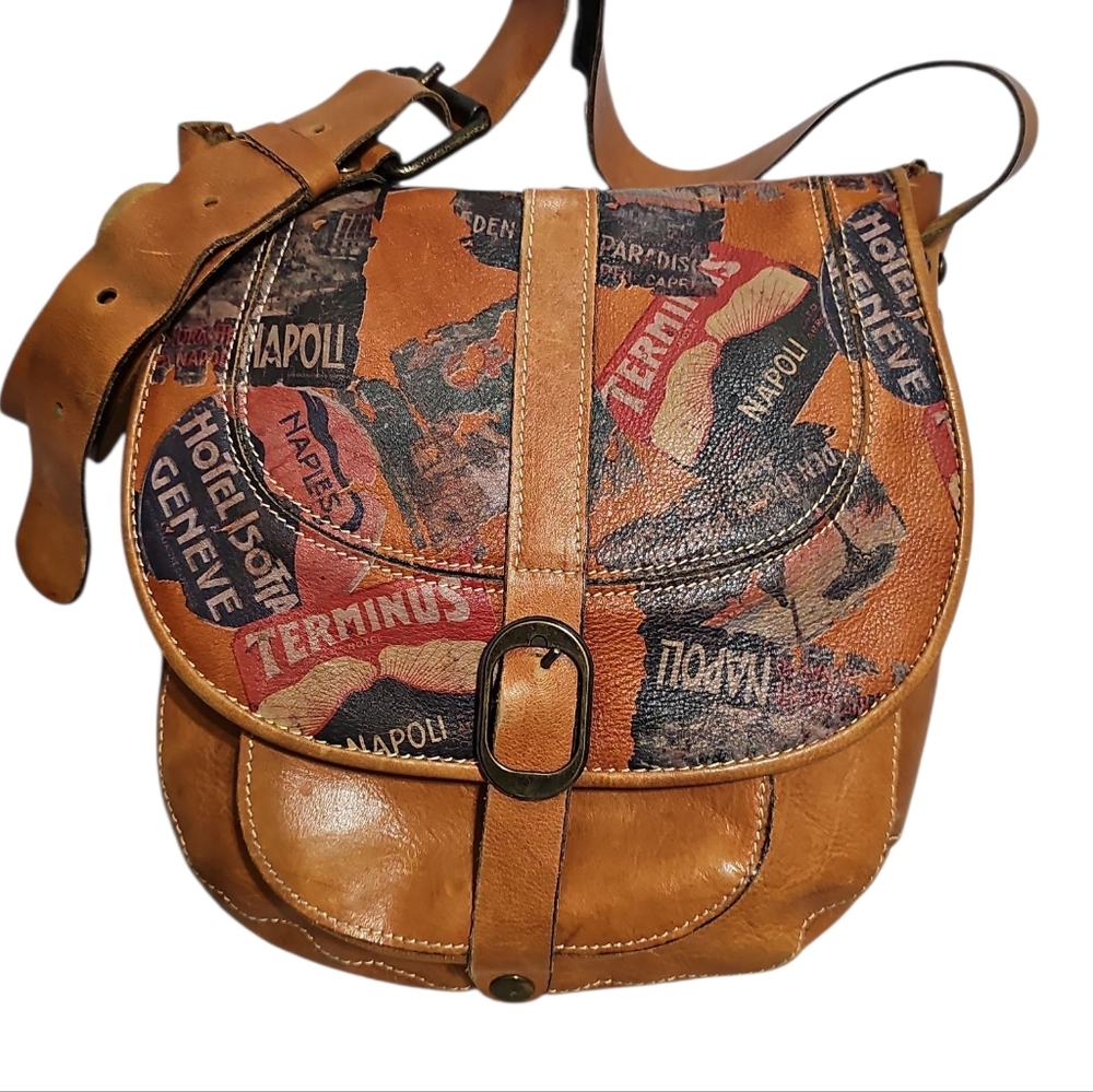 Patricia Nash Napoli Naples Saddle Crossbody Bag